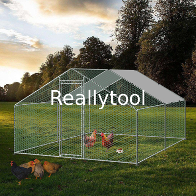 Outdoor Farm Electroplated 4mx3m Chicken Run Kennel