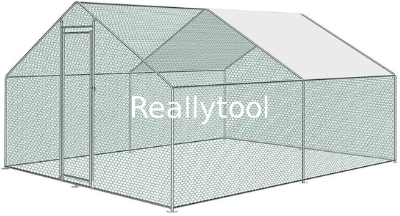 Outdoor Farm Electroplated 4mx3m Chicken Run Kennel
