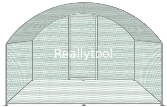 3m X 5.6m Round top Metal Chicken Run Walk In Coop For Poultry Hen Cage Pen Walk in Chicken Cage