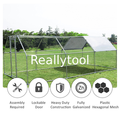 CE Easy Clean 54.5kgs 6x3x2m Walk In Chicken Cage