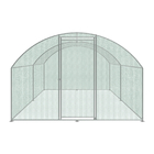 Round Roof Design Metal Chicken Run Coop Cage Animal Poultry House Hutch Backyard Outdoor Walk in CHicken cage