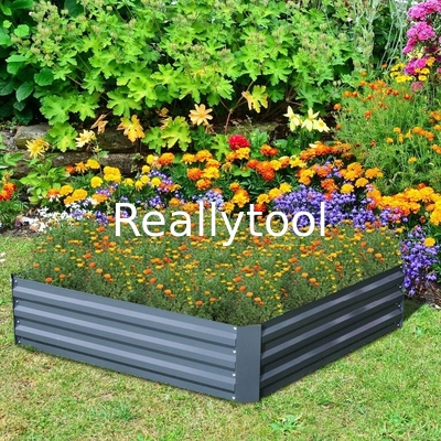 Sturdy Steel 4x3ft Galvanized Raised Garden Beds