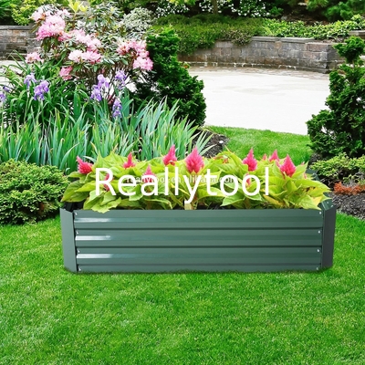 Sturdy Steel 4x3ft Galvanized Raised Garden Beds