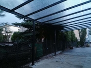 15m2 tarasu garden wall mounted patio cover aluminum sunshade outdoor gazebo DIY patio cover Sun Shelter Black