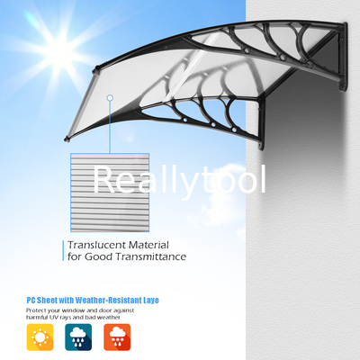 M series Door Canopy Outdoor Patio Canopy Polycarbonate Standard Door Awning