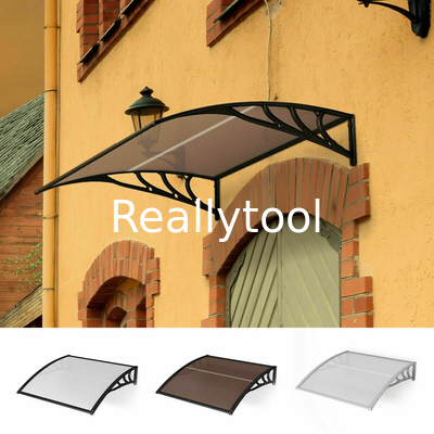 Mail Order Canopy Window Awning Canopy For Door And Window 80x100 cm Patio Cover Shelter With Black Support