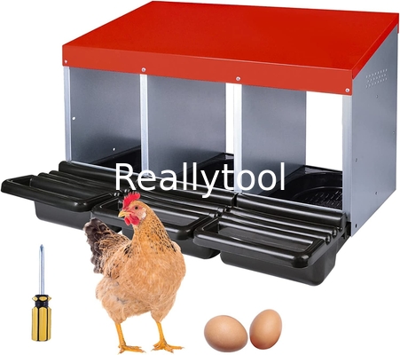 Laying nest Pro 3 nests Pro chicken nests in galvanized sheet metal Egg Box