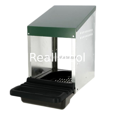 Laying Nesting Box Lifestyle Module 1 place Galvanized Steel with Plastic Egg Bottom Nest Box Green