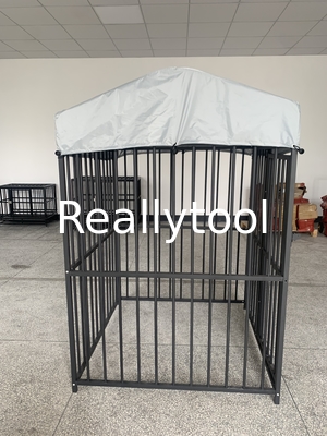 Outdoor Dog Kennel Heavy Duty Metal Frame Fence Dog Cage Outside Pen Playpen Dog Run House with Roof