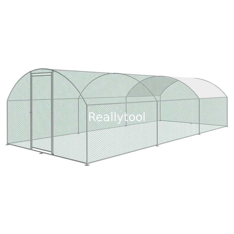 3m X 5.6m Round top Metal Chicken Run Walk In Coop For Poultry Hen Cage Pen Walk in Chicken Cage