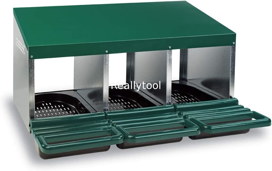 Laying nest Pro 3 nests Pro chicken nests in galvanized sheet metal Egg Box