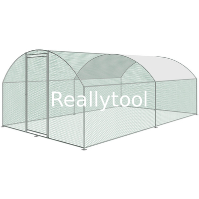 2.8Mx3M Small Size Metal Hühnerstall-Laufweg im Hühnerkäfig für Geflügel-Kaninchen Duck Goose Hen Chicken Cage