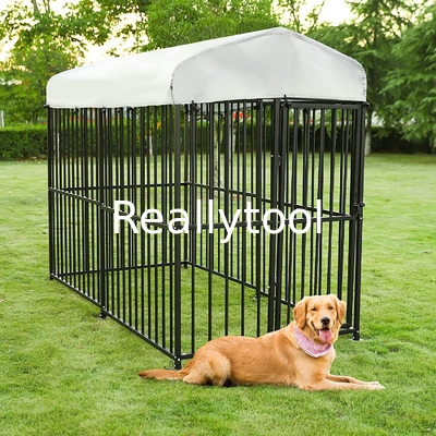 Großer Hundezwinger-im Freien Hochleistungsmetallrahmen-Zaun Dog Cage Outside Pen Playpen Dog Run House mit UV- u. wasserdichtem